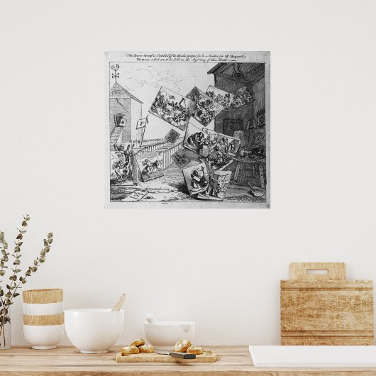 De strijd om de Afbeeldingen, 1745 Poster (Keuken)