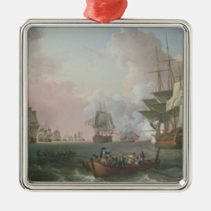 De strijd om de Nijl Metalen Ornament