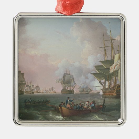 De strijd om de Nijl Metalen Ornament (Voorkant)