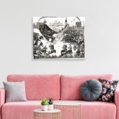 De strijd om Formigny Canvas Afdruk (Insitu (Woonkamer))