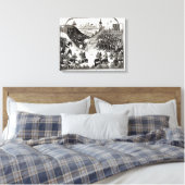 De strijd om Formigny Canvas Afdruk (Insitu (Slaapkamer))