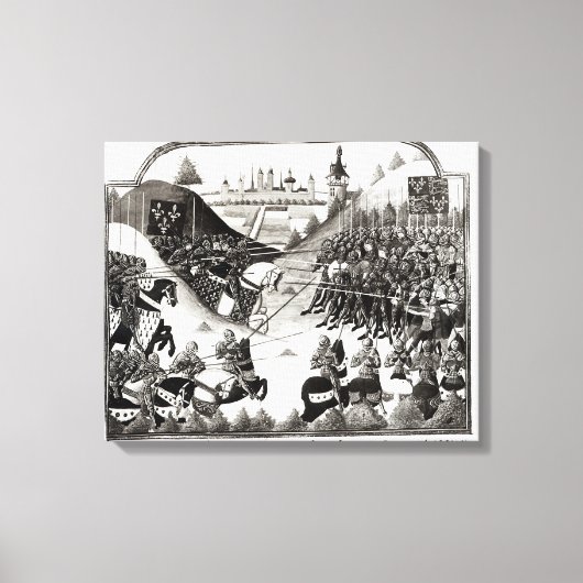 De strijd om Formigny Canvas Afdruk (Voorkant)