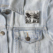 De strijd om Formigny Vierkante Button 5,1 Cm (In situ)