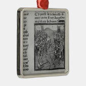 De strijd om geheimhouding in 1346 metalen ornament (Rechts)