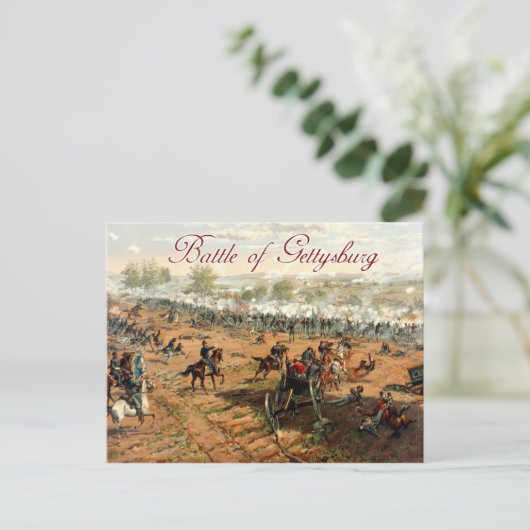 De strijd om Gettysburg Briefkaart (Staand voorkant)