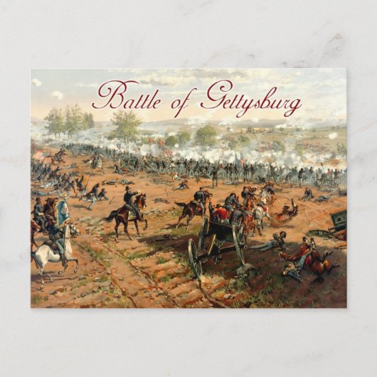 De strijd om Gettysburg Briefkaart (Voorkant)