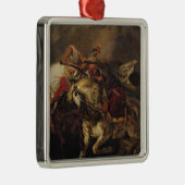 De strijd om Giaour en Hassan Metalen Ornament (Rechts)