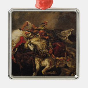 De strijd om Giaour en Hassan Metalen Ornament