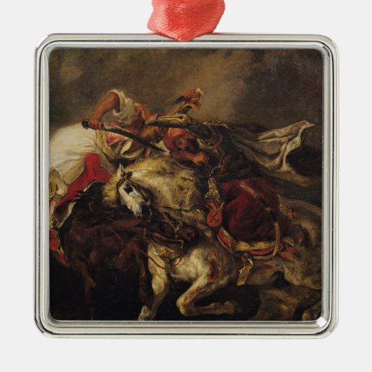 De strijd om Giaour en Hassan Metalen Ornament (Voorkant)