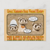 De strijd om het briefkaart Stoats Drift (Voorkant)