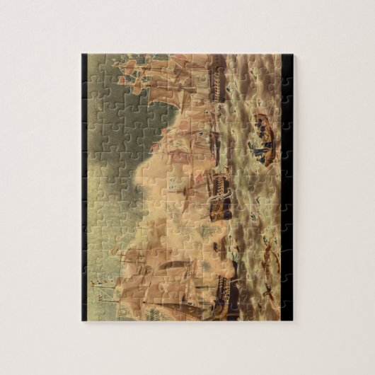 De strijd om het meer van Erie, Commodore_Engravin Legpuzzel (Verticaal)