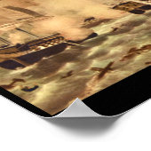 De strijd om het meer van Erie, Commodore_Engravin Poster (Hoek)