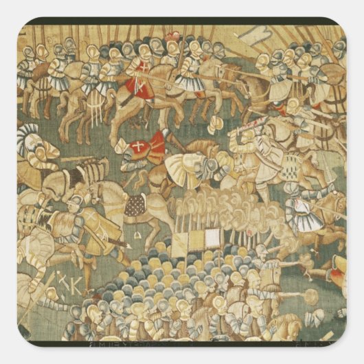 De strijd om Jarnac Vierkante Sticker (Voorkant)