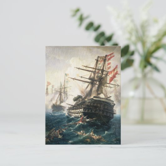 De strijd om Lissa Briefkaart (Staand voorkant)