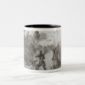 De strijd om New Orleans Tweekleurige Koffiemok (Center)