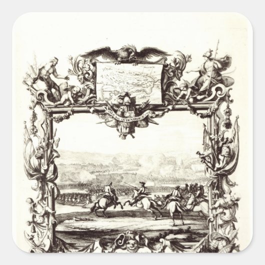 De strijd om Oudenaarde Vierkante Sticker (Voorkant)