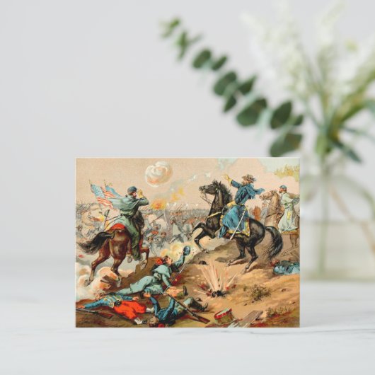 De strijd om Shiloh Briefkaart (Staand voorkant)