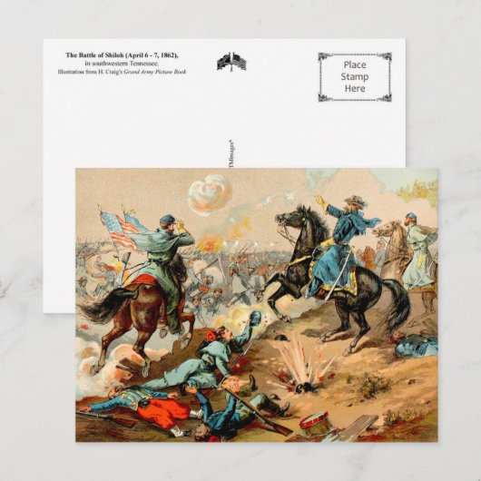 De strijd om Shiloh Briefkaart (Voorkant / Achterkant)