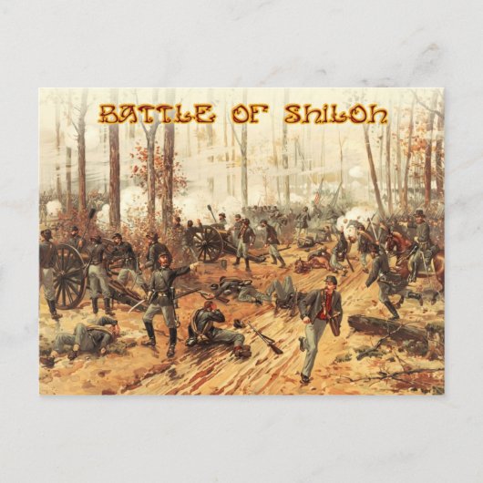 De strijd om Shiloh Briefkaart (Voorkant)