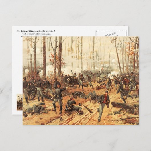 De strijd om Shiloh Briefkaart (Voorkant / Achterkant)