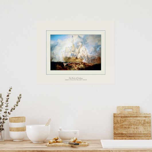 De strijd om Trafalgar ~  Fine Art Print (Keuken)