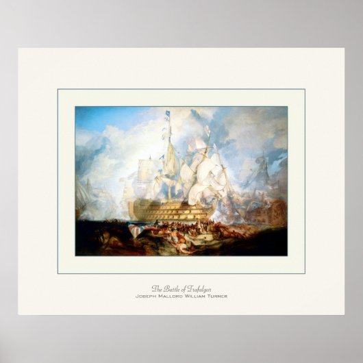 De strijd om Trafalgar ~  Fine Art Print (Voorkant)