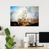De strijd om Trafalgar ~ Kunstcanvas Poster (Thuiskantoor)