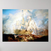 De strijd om Trafalgar ~ Kunstcanvas Poster (Voorkant)
