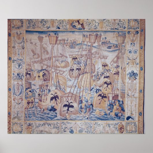 De strijd om Tunis of Lepanto Poster (Voorkant)