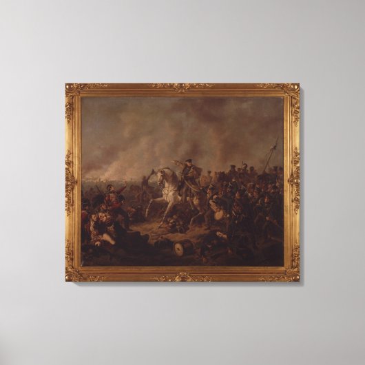 De strijd om Waterloo Canvas Afdruk (Voorkant)