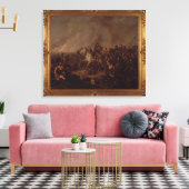 De strijd om Waterloo Canvas Afdruk (Insitu (Woonkamer))