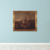 De strijd om Waterloo Canvas Afdruk (Insitu (Houten vloer))