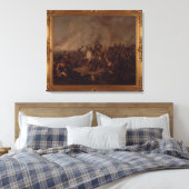 De strijd om Waterloo Canvas Afdruk (Insitu (Slaapkamer))