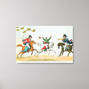 De strijd om Waterloo Canvas Afdruk