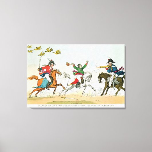 De strijd om Waterloo Canvas Afdruk (Voorkant)