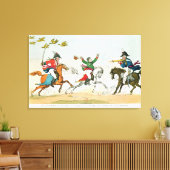 De strijd om Waterloo Canvas Afdruk (Insitu (Woonkamer))