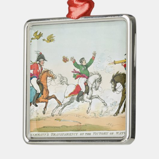 De strijd om Waterloo Metalen Ornament (Links)