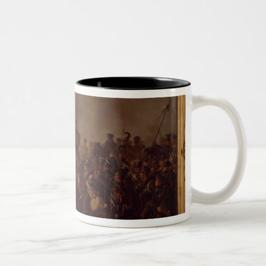 De strijd om Waterloo Tweekleurige Koffiemok (Rechts)