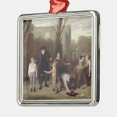 De strijd onderbroken, 1815-16 metalen ornament (Links)