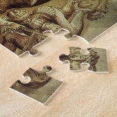 De strijd tegen Anghiari door Leonardo da Vinci Legpuzzel (Zijkant)
