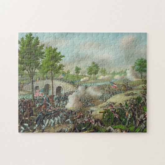 De strijd tegen Antietam Maryland Legpuzzel (Horizontaal)