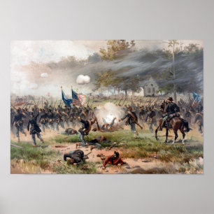 De strijd tegen Antietam Poster