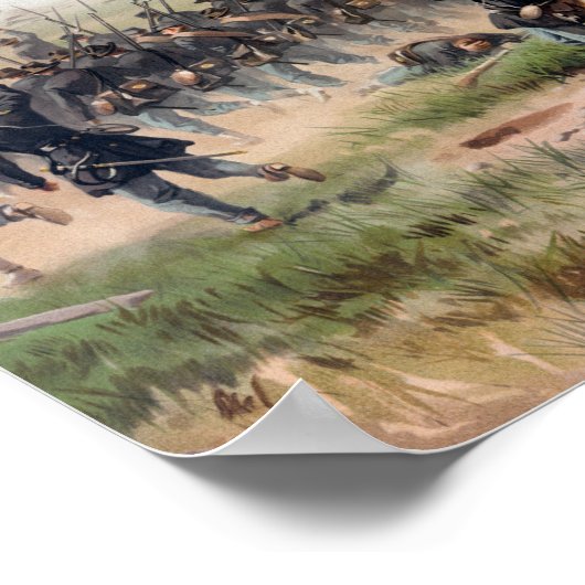 De strijd tegen Antietam Poster (Hoek)