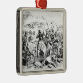 De strijd tegen Bannockburn in 1314 Metalen Ornament (Rechts)