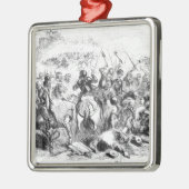 De strijd tegen Bannockburn in 1314 Metalen Ornament (Links)