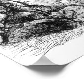 De strijd tegen Bannockburn in 1314 Poster (Hoek)