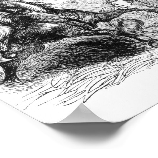 De strijd tegen Bannockburn in 1314 Poster (Hoek)