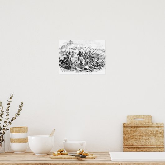 De strijd tegen Bannockburn in 1314 Poster (Keuken)