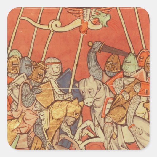 De strijd tegen Bedigran Vierkante Sticker (Voorkant)