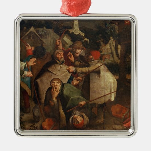 De strijd tegen de blinde Mannen, 1643 Metalen Ornament (Voorkant)